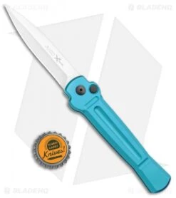 AKC X-treme Ace Automatic Knife Light Blue (3.6" Satin) -Akc Sales Store AKC X treme Ace Auto Light Blue Satin BHQ 105418 jr bottlecap