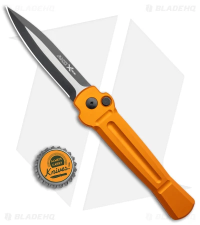 AKC X-treme Ace Automatic Knife Orange Aluminum (3.6" Two Tone) 4 AKC X-treme Ace Automatic Knife Orange Aluminum (3.6" Two Tone) - Image 4
