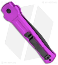 AKC X-treme Ace Automatic Knife Purple (3.6" Black) -Akc Sales Store AKC X treme Ace Auto Purple Black BHQ 179221 jr side
