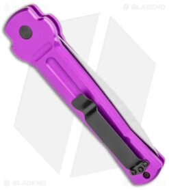 AKC X-treme Ace Automatic Knife Purple (3.6" Satin) -Akc Sales Store AKC X treme Ace Auto Purple Satin BHQ 179205 jr side