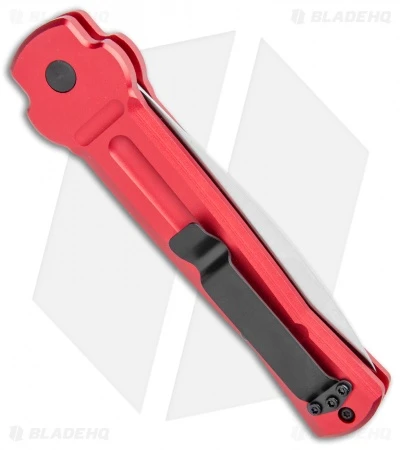 AKC X-treme Ace Automatic Knife Red Aluminum (3.9" Satin) 3 AKC X-treme Ace Automatic Knife Red Aluminum (3.9" Satin) - Image 3