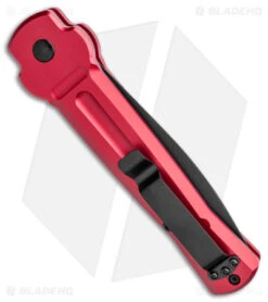 AKC X-treme Ace Automatic Knife Red (3.6" Two Tone) -Akc Sales Store AKC X treme Ace Auto Red TT BHQ 143382 jr side