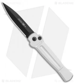 AKC X-treme Ace Automatic Knife Silver Black 6 AKC X-treme Ace Automatic Knife Silver Black -Akc Sales Store AKC X treme Ace Auto Silver Black BHQ 113942 jr