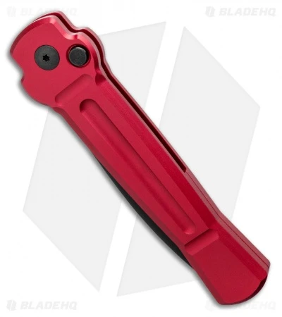 AKC X-treme Ace Automatic Knife Red (3.6" Black) 2 AKC X-treme Ace Automatic Knife Red (3.6" Black) - Image 2