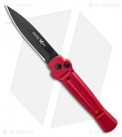 AKC X-treme Ace Automatic Knife Red (3.6" Black) 1 AKC X-treme Ace Automatic Knife Red (3.6" Black)