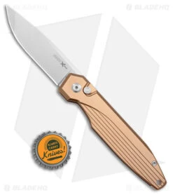 AKC X-treme Dandy Tan Aluminum Automatic Knife (3.1" Stonewash) -Akc Sales Store AKC X treme Dandy Tan Aluminum Auto SW BHQ 176851 jr bottlecap