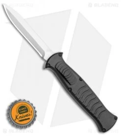 AKC X-treme EVO Dagger OTF Automatic Knife Black W/ Pocket Clip (3.5" Black) -Akc Sales Store AKC X treme EVO OTF Automatic Knife Black 3.5 Satin Dagger BHQ 119723 LS Bottlecap