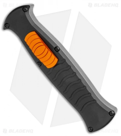 AKC X-treme EVO OTF Automatic Knife Black / Orange Slide (3.5" Satin) 2 AKC X-treme EVO OTF Automatic Knife Black / Orange Slide (3.5" Satin) - Image 2