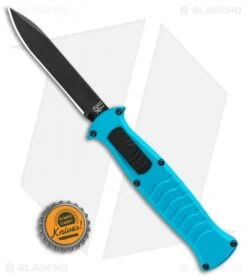 AKC X-treme EVO OTF Automatic Knife Blue (3.5" Black) -Akc Sales Store AKC X treme EVO OTF Automatic Knife Blue 3.5in Black EVO LBB BHQ 114336 LS Bottlecap