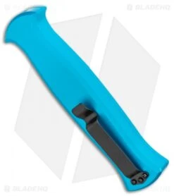 AKC X-treme EVO OTF Automatic Knife Blue (3.5" Black) -Akc Sales Store AKC X treme EVO OTF Automatic Knife Blue 3.5in Black EVO LBB BHQ 114336 LS Side