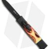 AKC Minion Concord OTF Automatic Knife Flames (2.3" Black Flat Grind)