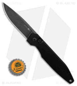 AKC X-treme Dandy Automatic Knife Black Aluminum (3.1" Black Stonewash) -Akc Sales Store Akc Xtreme Dandy Black Aluminum AK Black SW BHQ 175549 td size