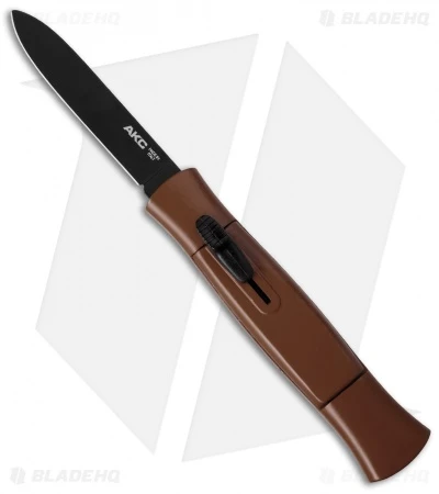 AKC 077 Concord OTF Automatic Knife Brown (3.25" Black Flat) 1 AKC 077 Concord OTF Automatic Knife Brown (3.25" Black Flat)
