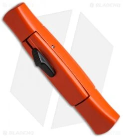 AKC 077 Concord OTF Automatic Knife Orange (3.25" Black Flat) -Akc Sales Store akc 077 otf orange black plain bottom cm