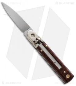 AKC Classic 6" Lever Lock Automatic Italian Knife Snake Wood (2.5" Polish) F17