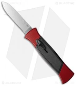 AKC 777 Blackfinger OTF Automatic Knife Red/Black (3.375" Satin Flat)
