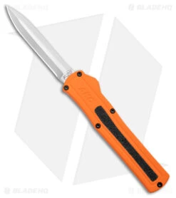 AKC F-20 D/A Dagger OTF Automatic Knife Orange Aluminum (3.6" Satin)