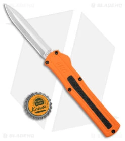 AKC F-20 D/A Dagger OTF Automatic Knife Orange Aluminum (3.6" Satin) -Akc Sales Store akc f 20 da otf auto black Orange aluminum Satin dagger BHQ 177350 jr bottlecap