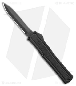 AKC F-20 Dagger D/A OTF Automatic Knife Black Aluminum (3.6" Black)