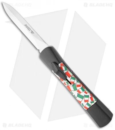 AKC Concord Dagger OTF Automatic Knife Italy Flag (3.25" Satin) 1 AKC Concord Dagger OTF Automatic Knife Italy Flag (3.25" Satin)