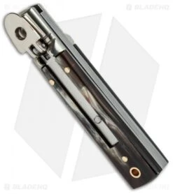 AKC Classic 6" Lever Lock Automatic Italian Knife Brazilian (2.5" Damascus) 5 AKC Classic 6" Lever Lock Automatic Italian Knife Brazilian (2.5" Damascus) -Akc Sales Store akc lever 6in braz damascus flat bottom cm