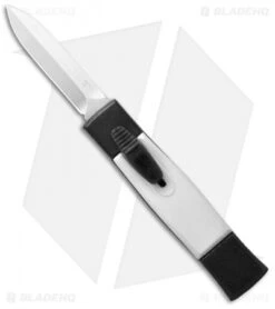 AKC Minion Concord Dagger OTF Automatic Knife Black/White (2.3" Satin)