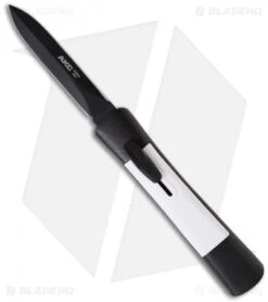 AKC Concord Dagger OTF Automatic Knife Black/White (3.25" Black)