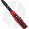 AKC Gravit-E Manual OTF Knife Red/Ebony Wood (3.7" Black)
