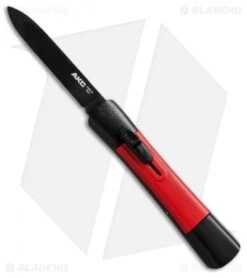 AKC Concord OTF Automatic Knife Black/Red (3.25" Black Flat)
