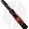 AKC Minion Concord Dagger OTF Automatic Knife Briar Wood (2.3" Black)